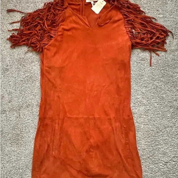 Maje Robe Cuir Manches dress - Picture 3 of 7